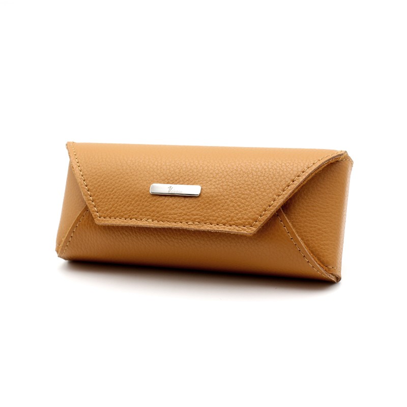 Camel Semi-rigid leather case