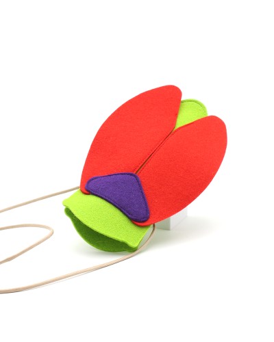 Etui enfant insecte en feutre Cigale