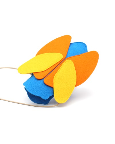 Etui enfant insecte en feutre Luciole