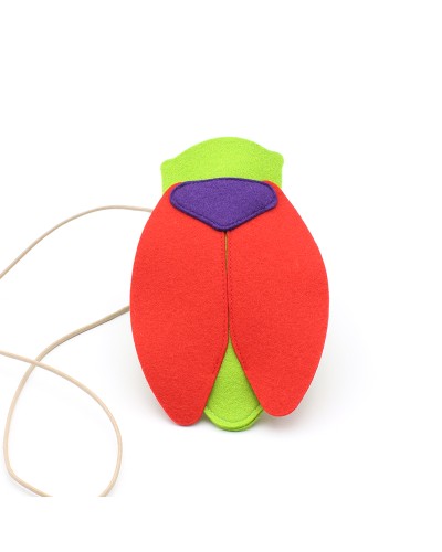 Felt insect case Cicada
