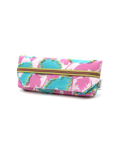 Étui en jacquard Rose