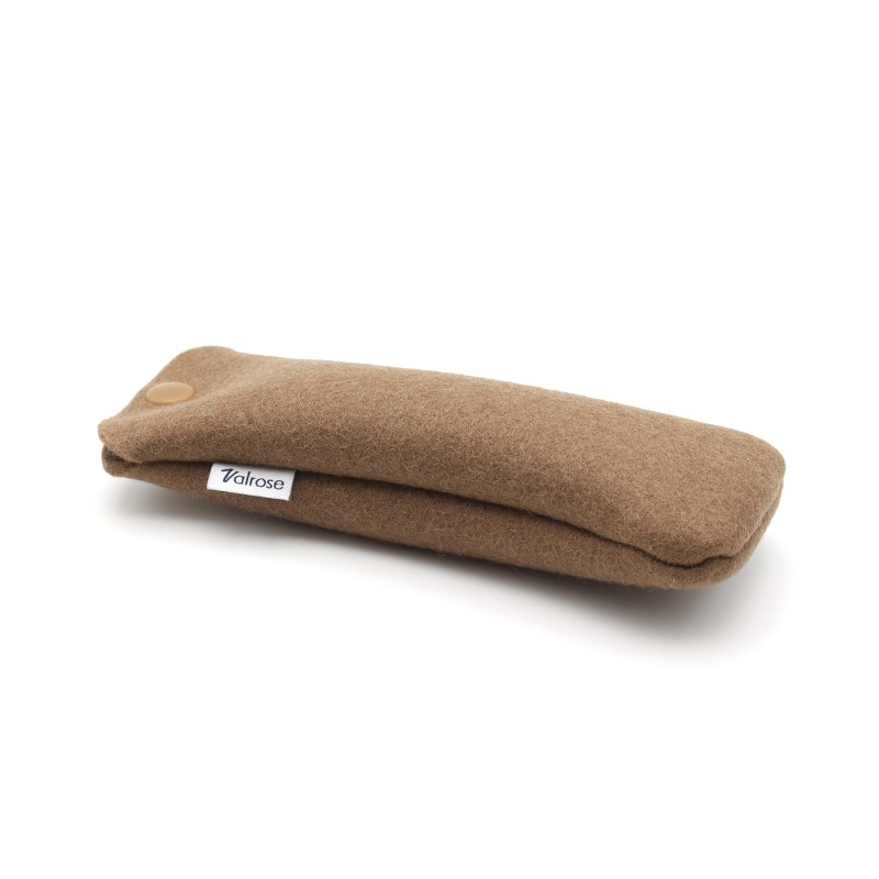 Étuis avec pression en feutre Moka