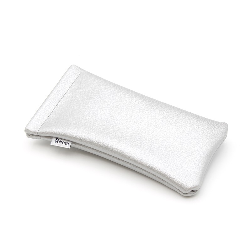 Étui Clic Clac en similicuir façon lézard Argenté