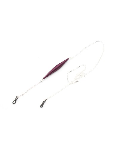 Plum Trimmings and venitian metal chain