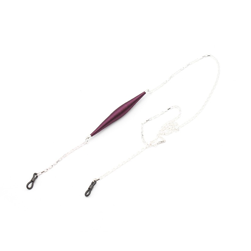 Plum Trimmings and venitian metal chain