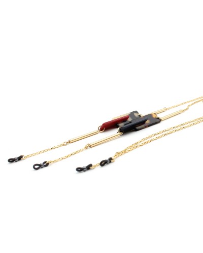 Metal chains with acetate part