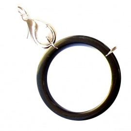 Acetate ring black/ silvery