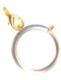 Acetate ring cristal/ plated gold