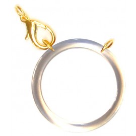 Acetate ring cristal/ plated gold
